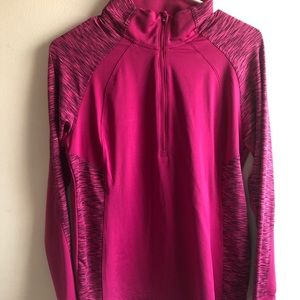 Danskin pink quarter zip